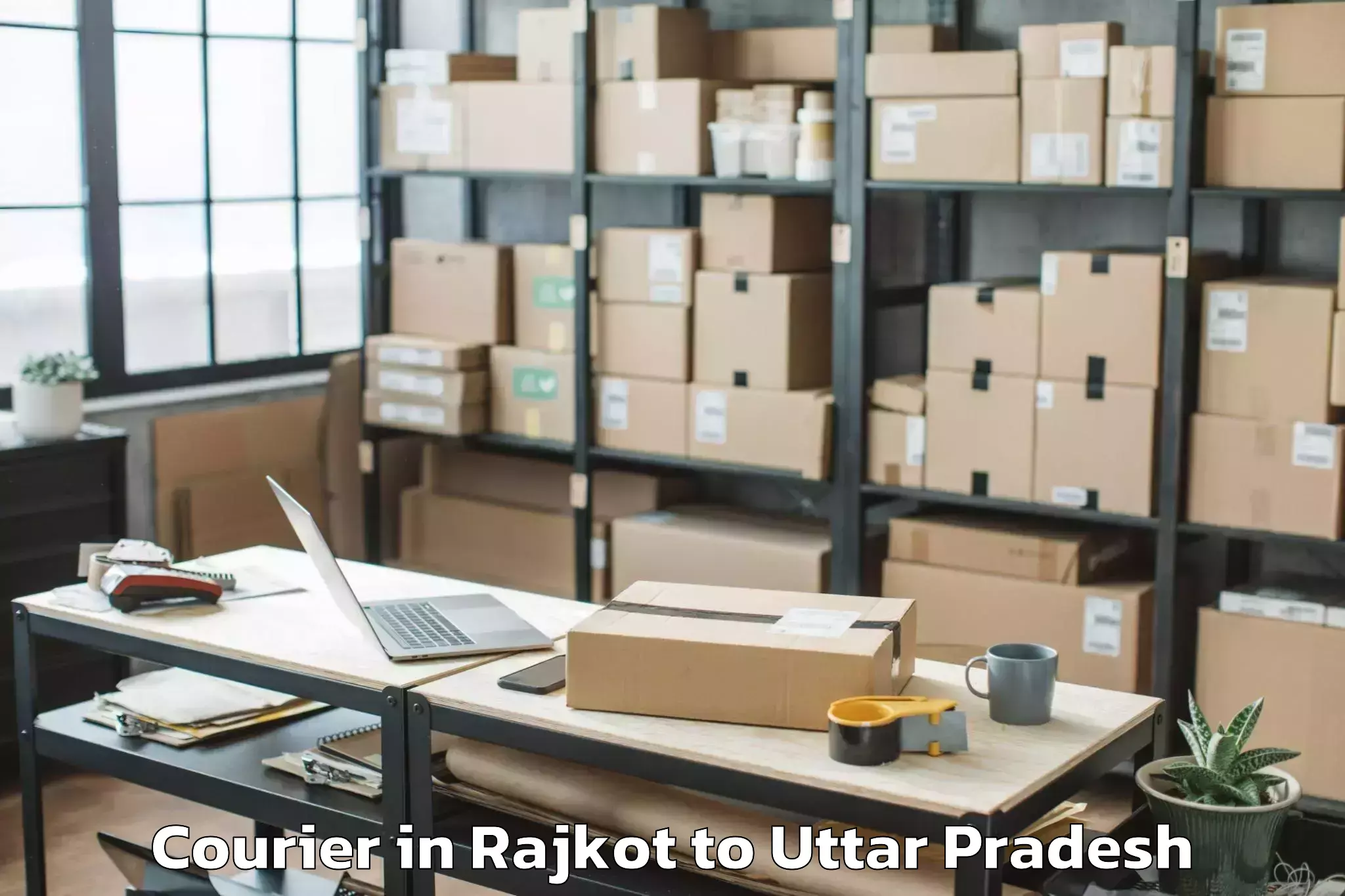 Comprehensive Rajkot to Goshainganj Courier